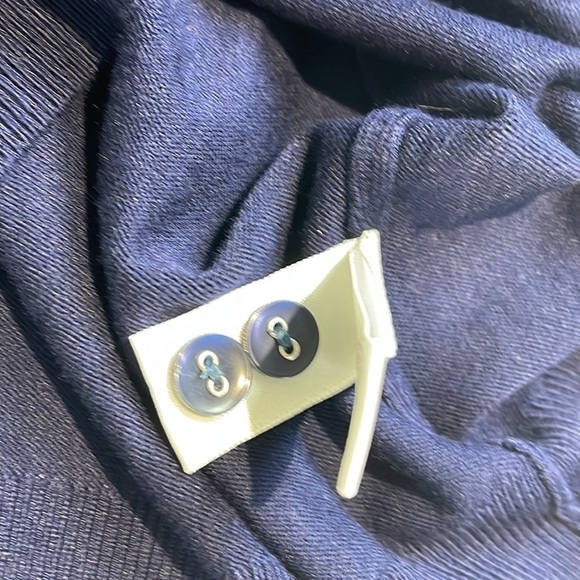 Simons lightweight navy blue turtleneck sweater size extra small new - Picture 9 of 9